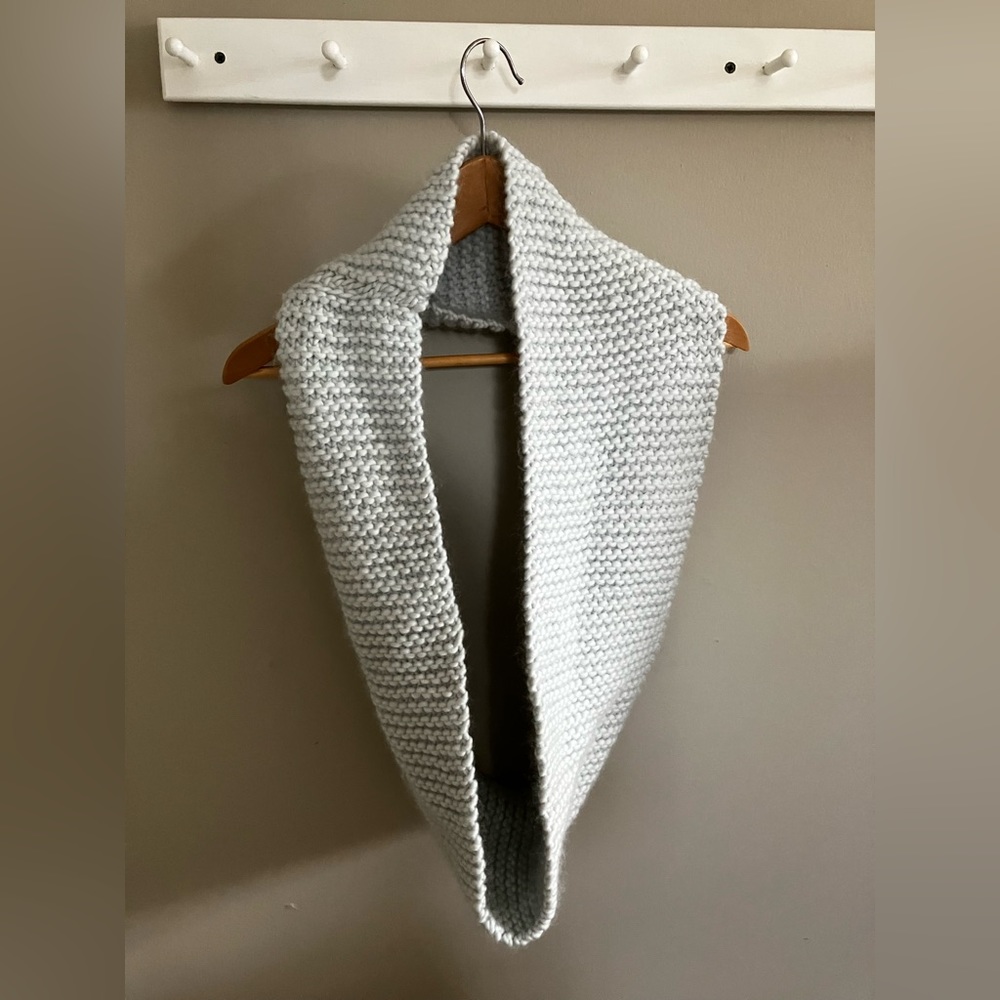 Pale blue infinity scarf